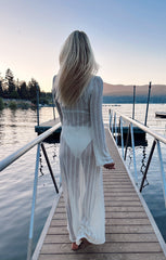 Vacay Coverup ~ White Crochet