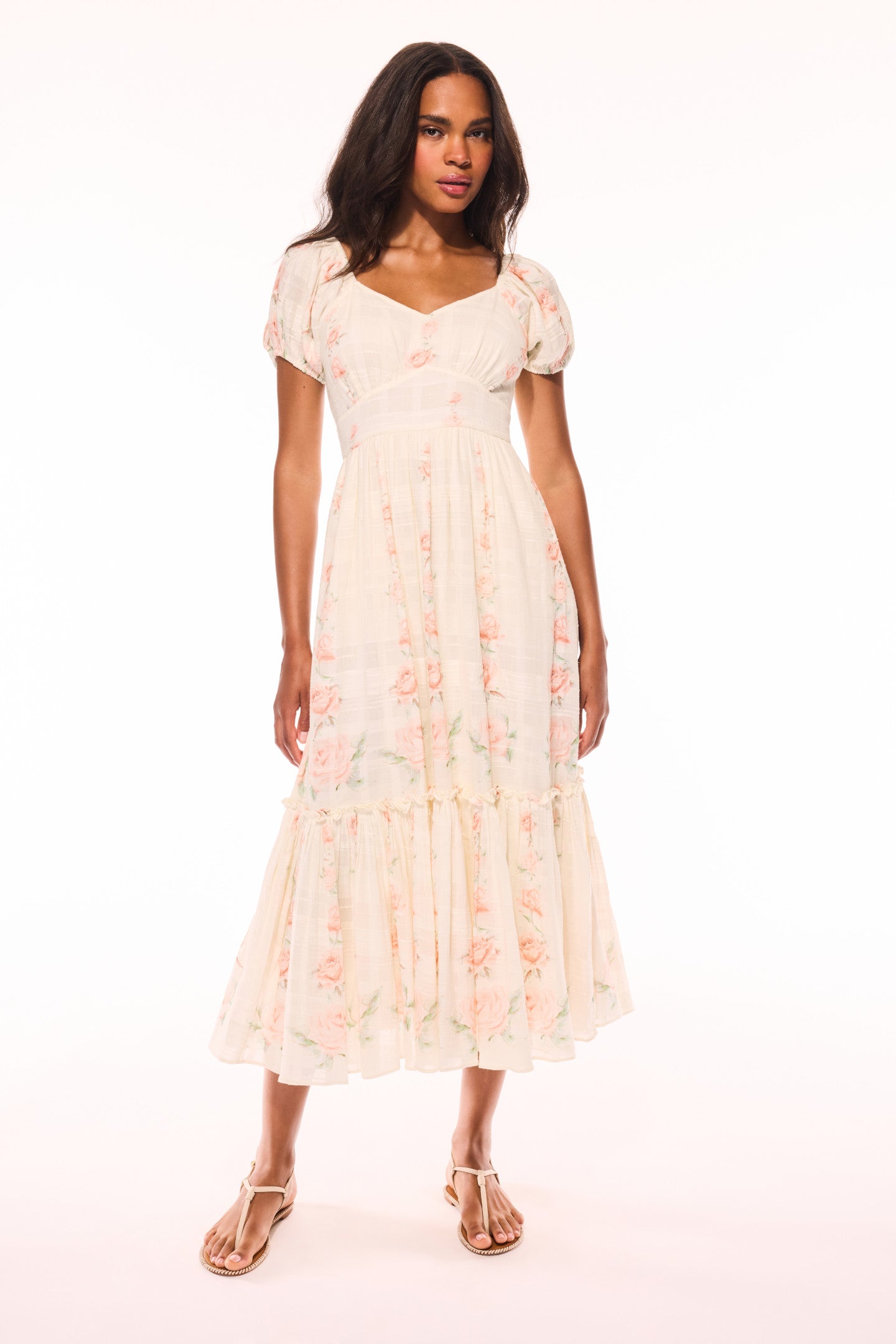Angie Upcycled Cotton Midi Dress