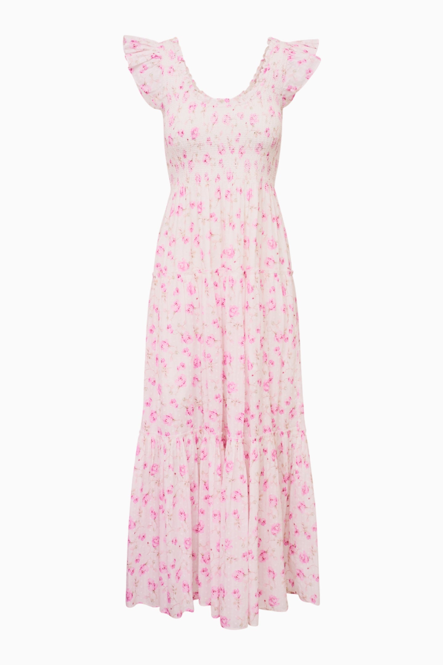 Chessie Heirloom Print Cotton Maxi Dress