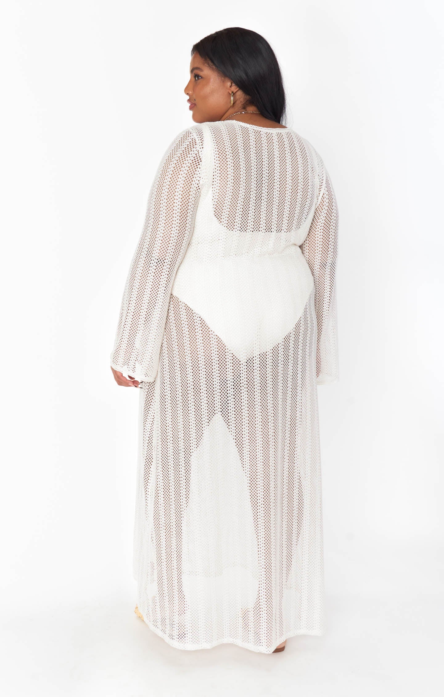 Vacay Coverup ~ White Crochet