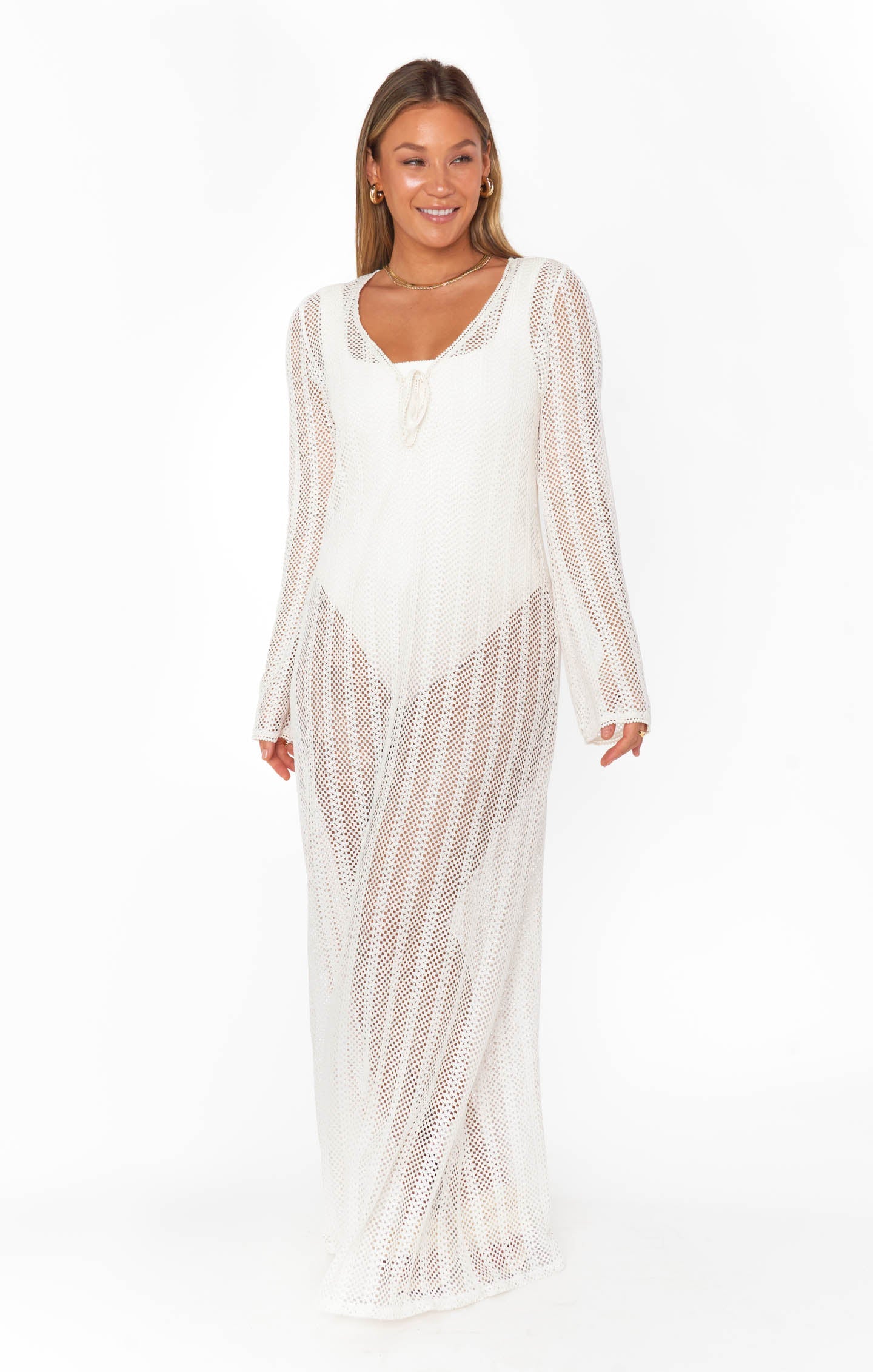 Vacay Coverup ~ White Crochet