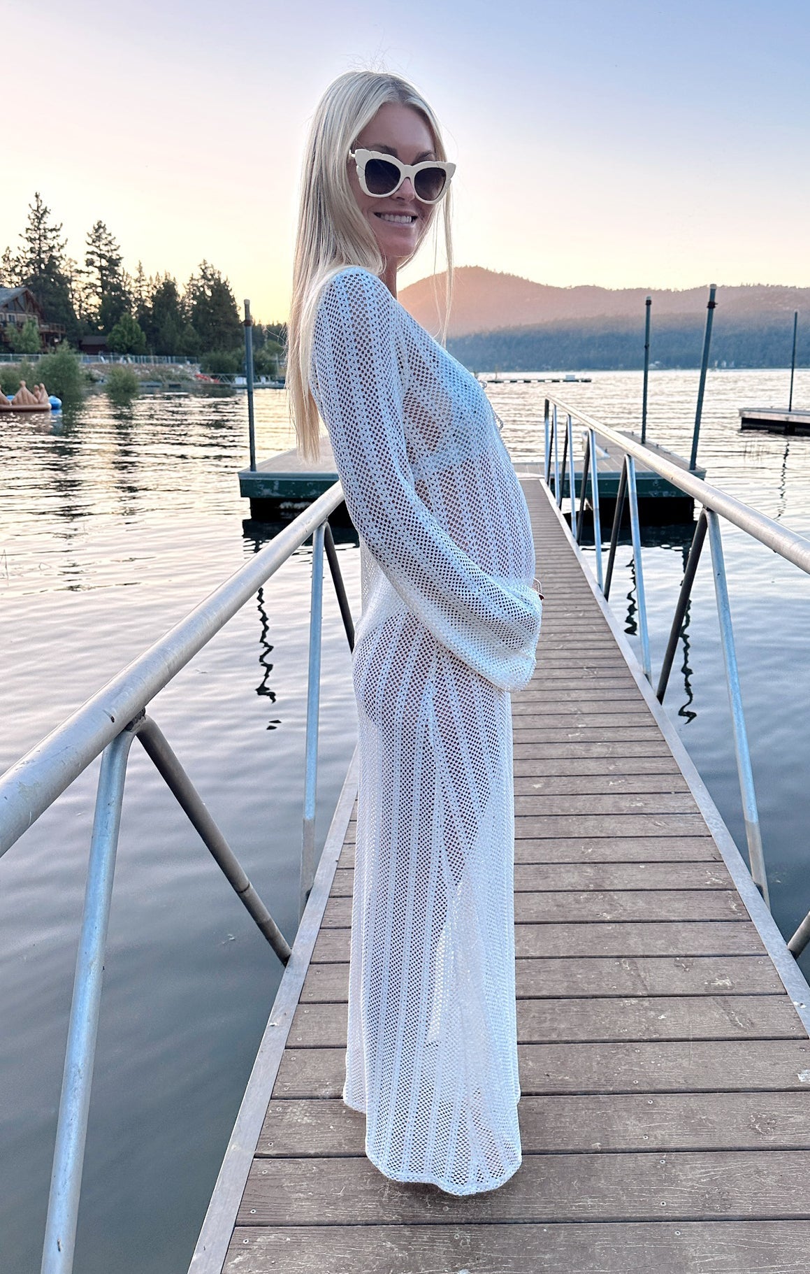 Vacay Coverup ~ White Crochet