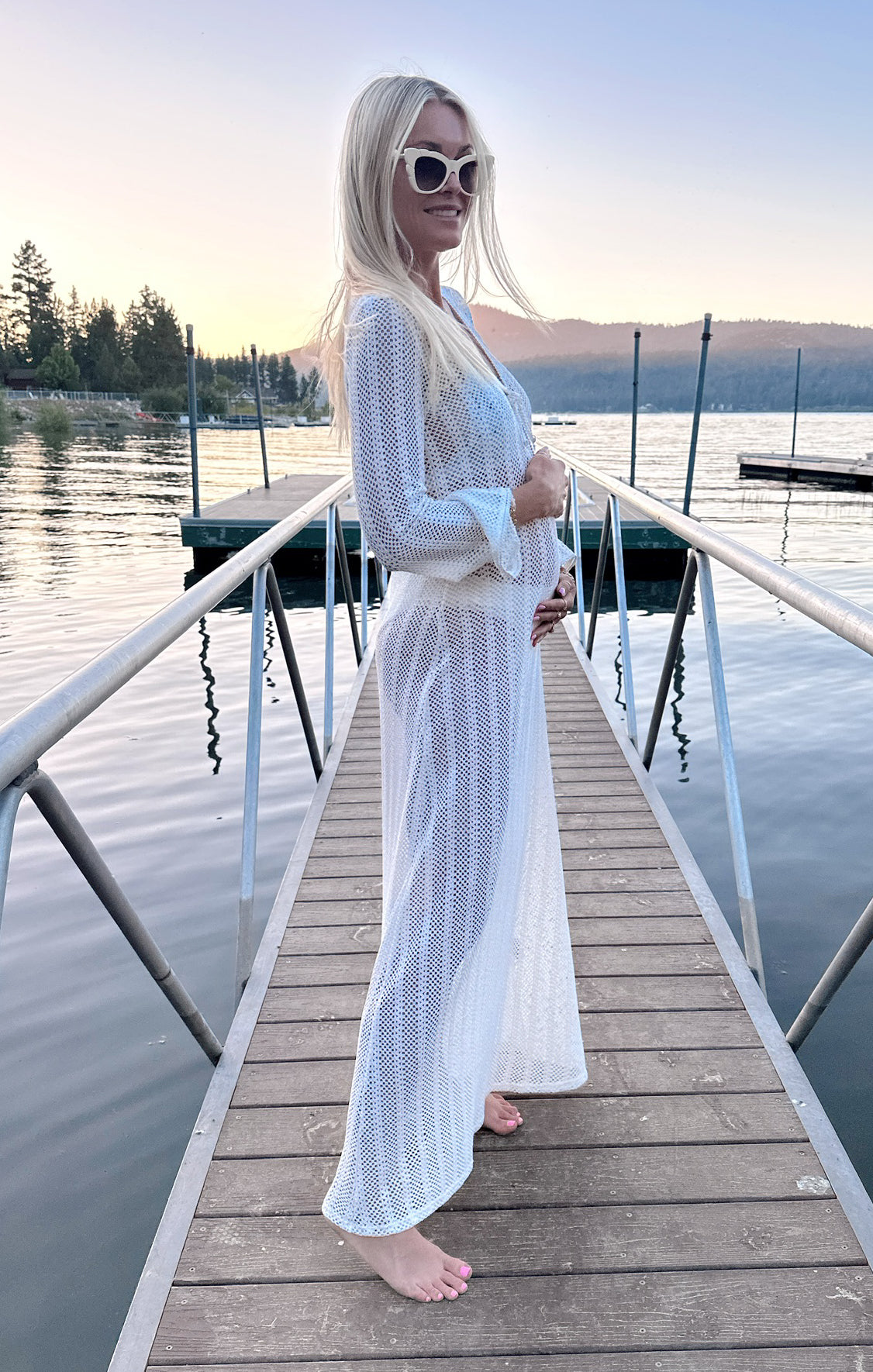 Vacay Coverup ~ White Crochet