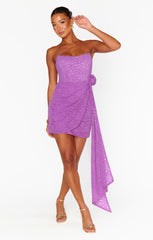 Shelby Mini Dress ~ Purple Lovely Lace