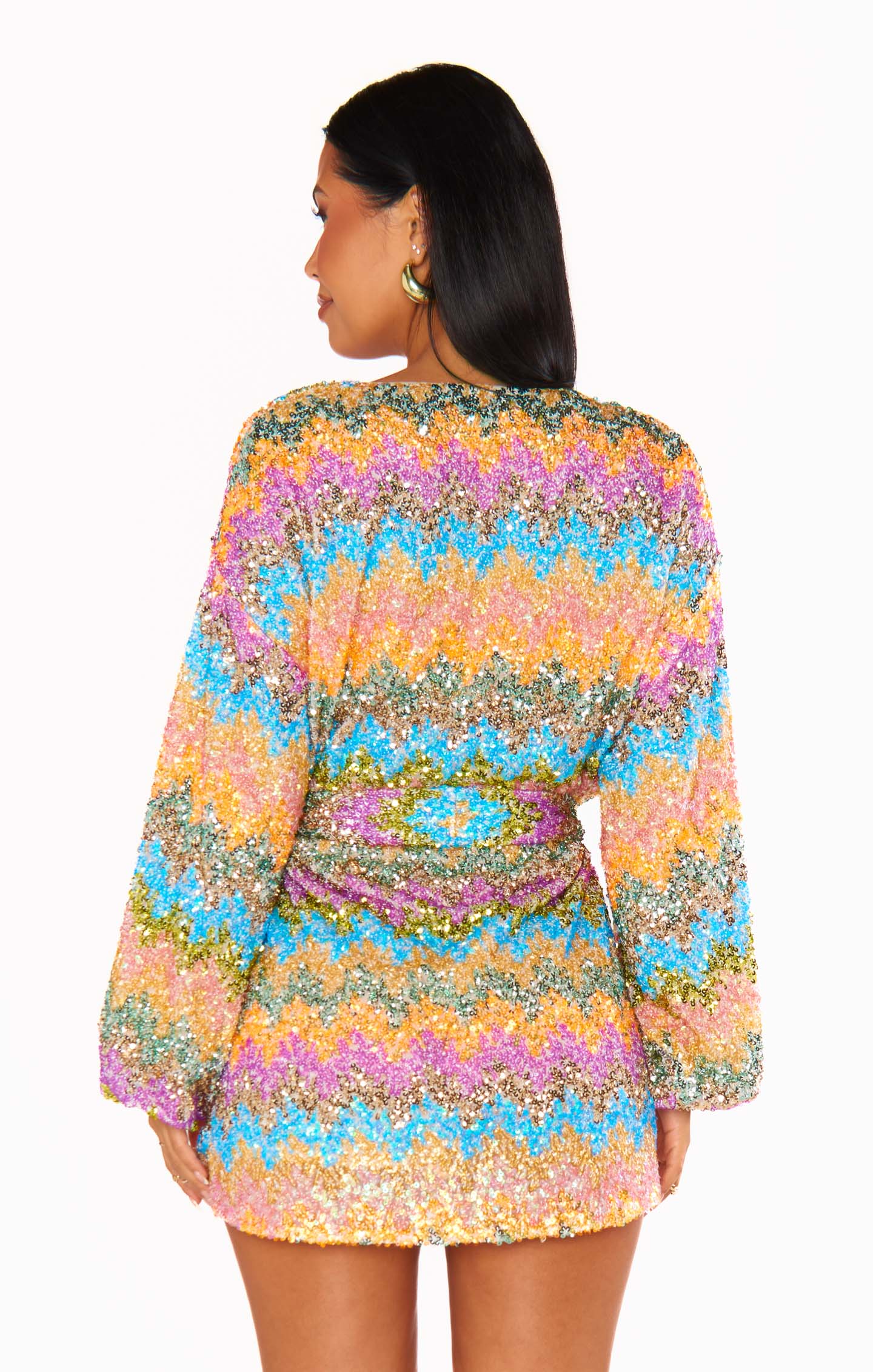 Sure Thing Mini Dress ~ Wavy Sequins