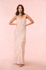 Radiance Floral Ruffle Maxi Dress