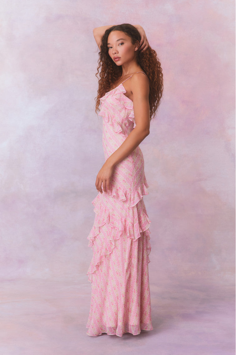 Rialto Heirloom Print Maxi Dress