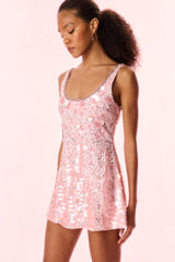 Sarine Beaded Mini Party Dress