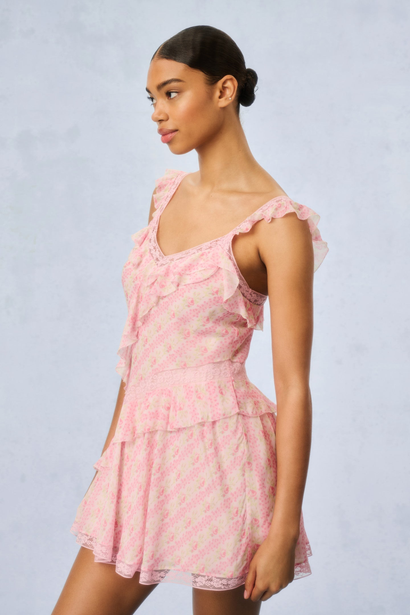 Serima Heirloom Print Mini Dress
